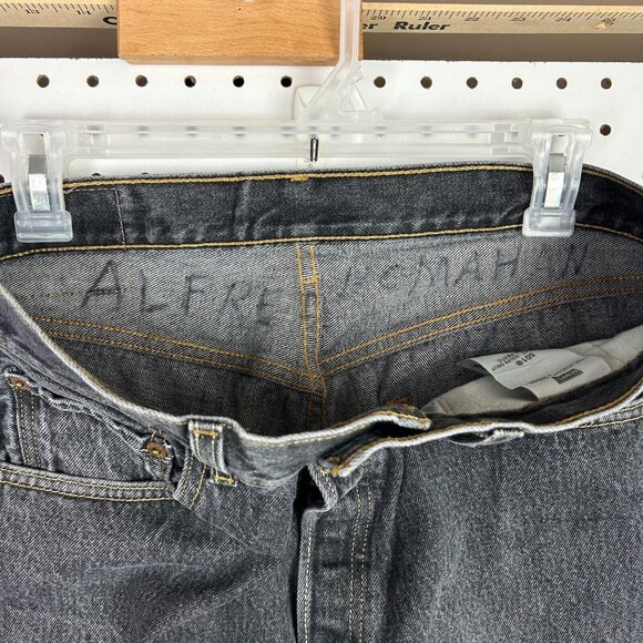 Levi's 501 Original Black Jeans Size 32x30 Straight Leg Skate Y2K Button Fly - Picture 7 of 9